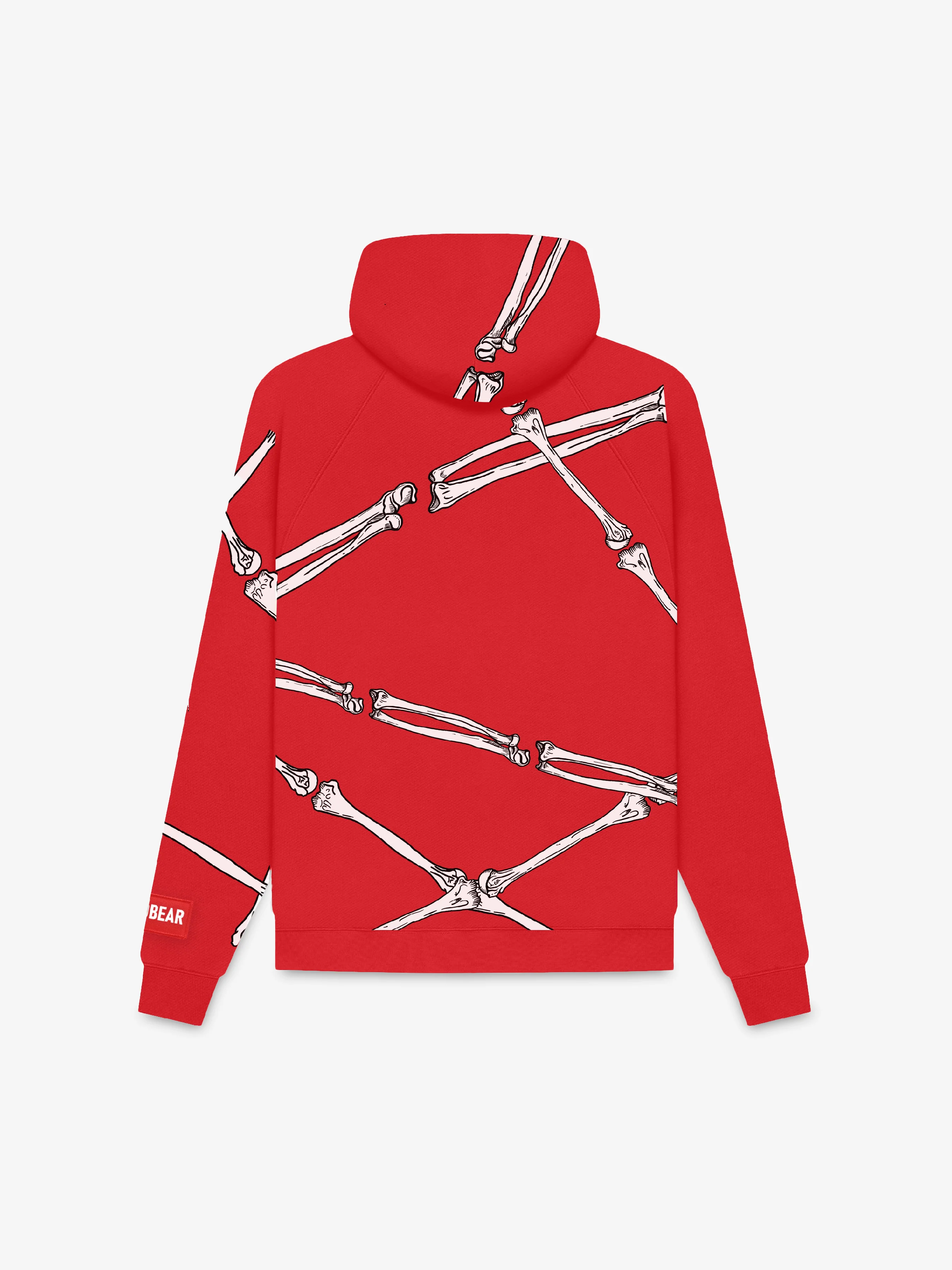 Bare Bone Hoodie Red - Image 2