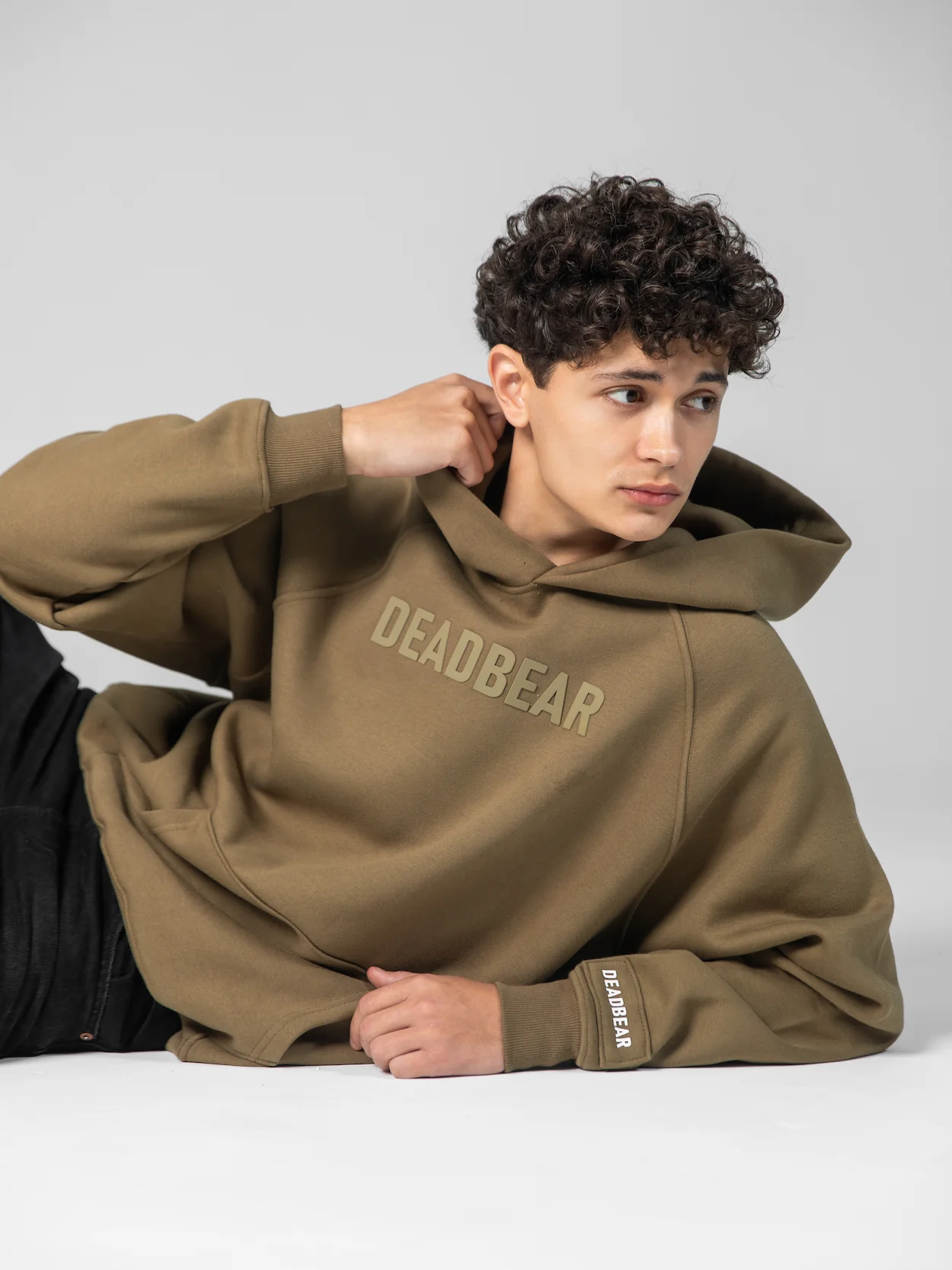 Basic Khakhi Hoodie - Image 3