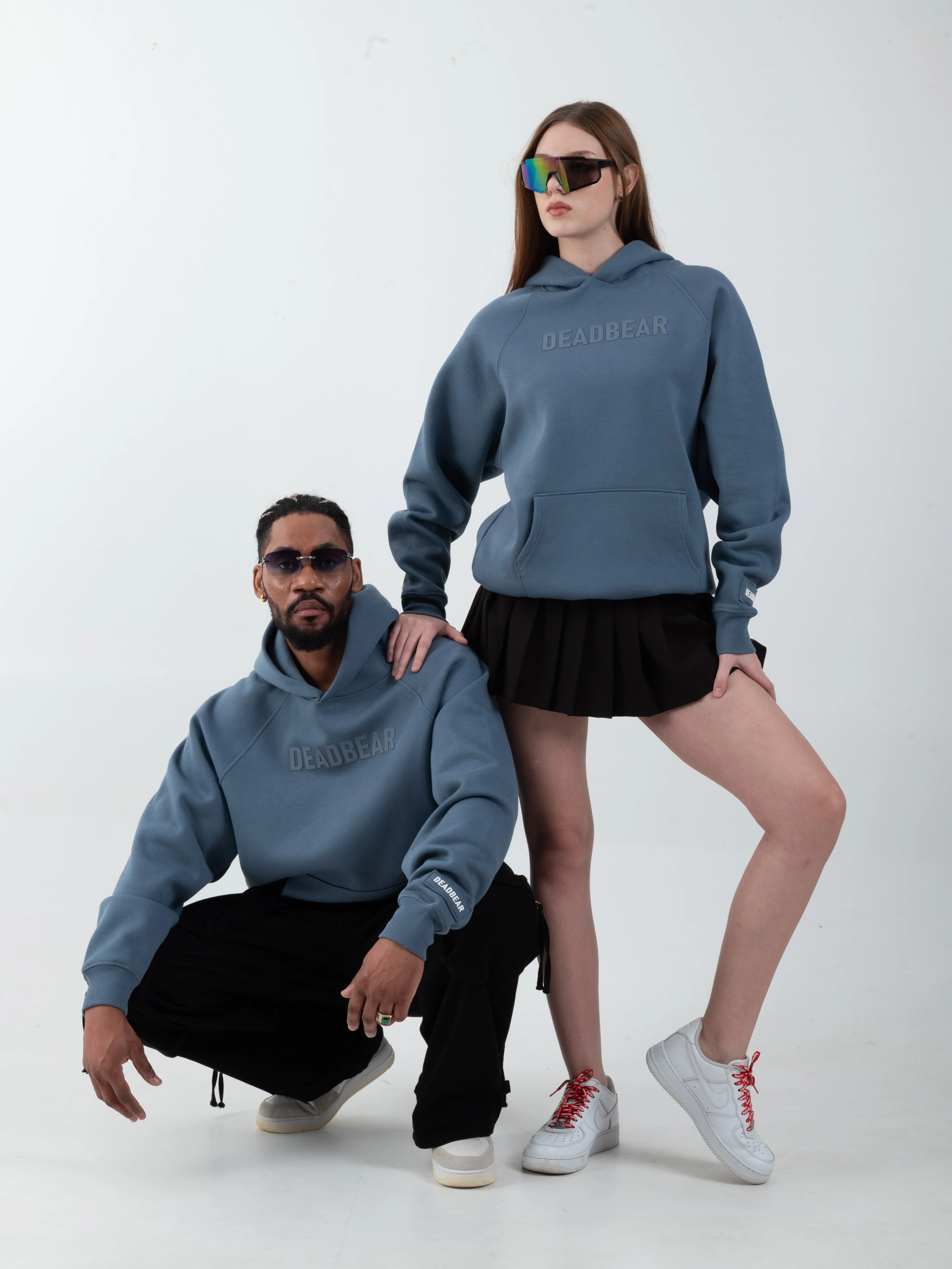Basic Slate Blue Hoodie - Image 8