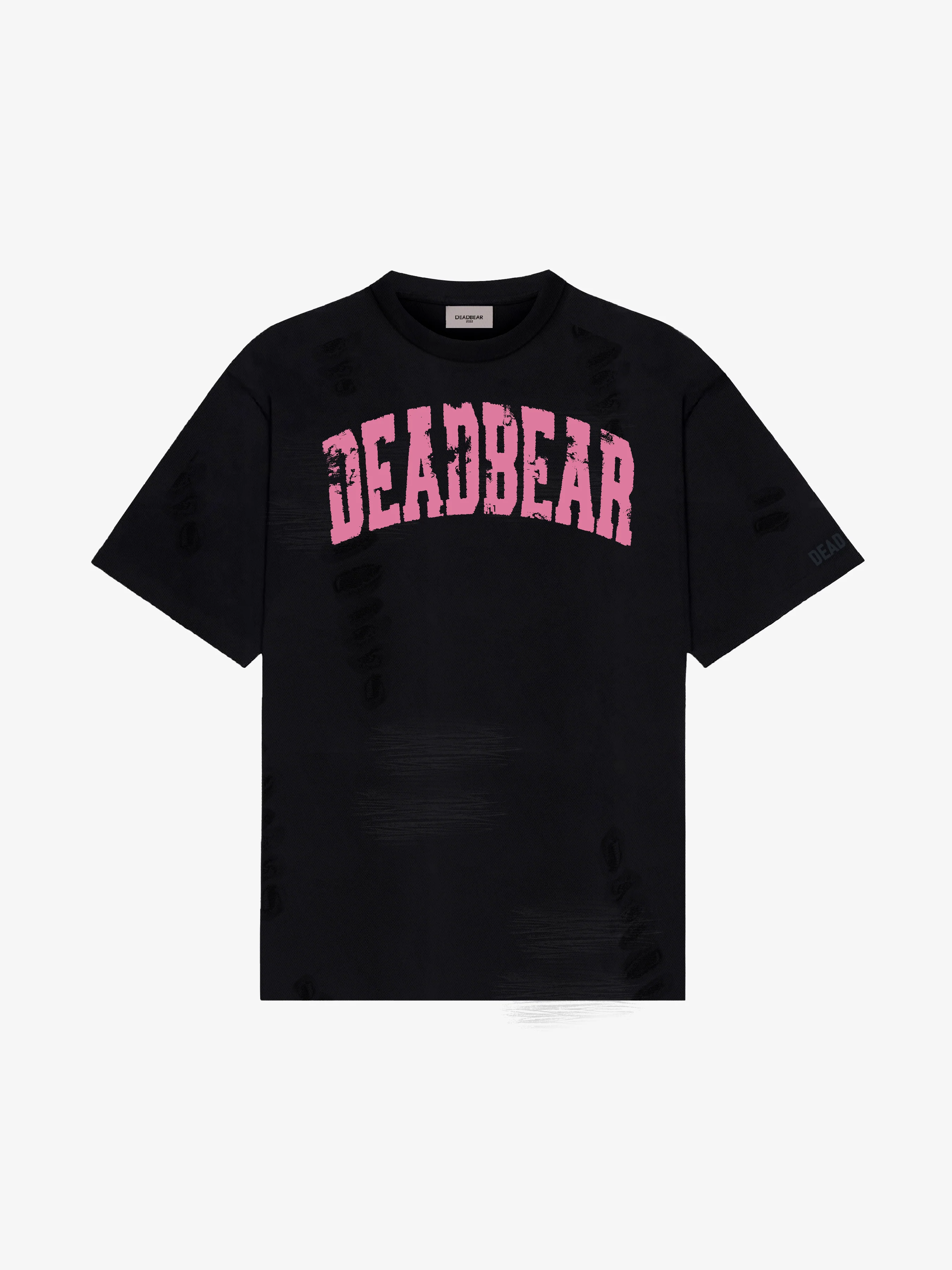 Distressed Black Tee