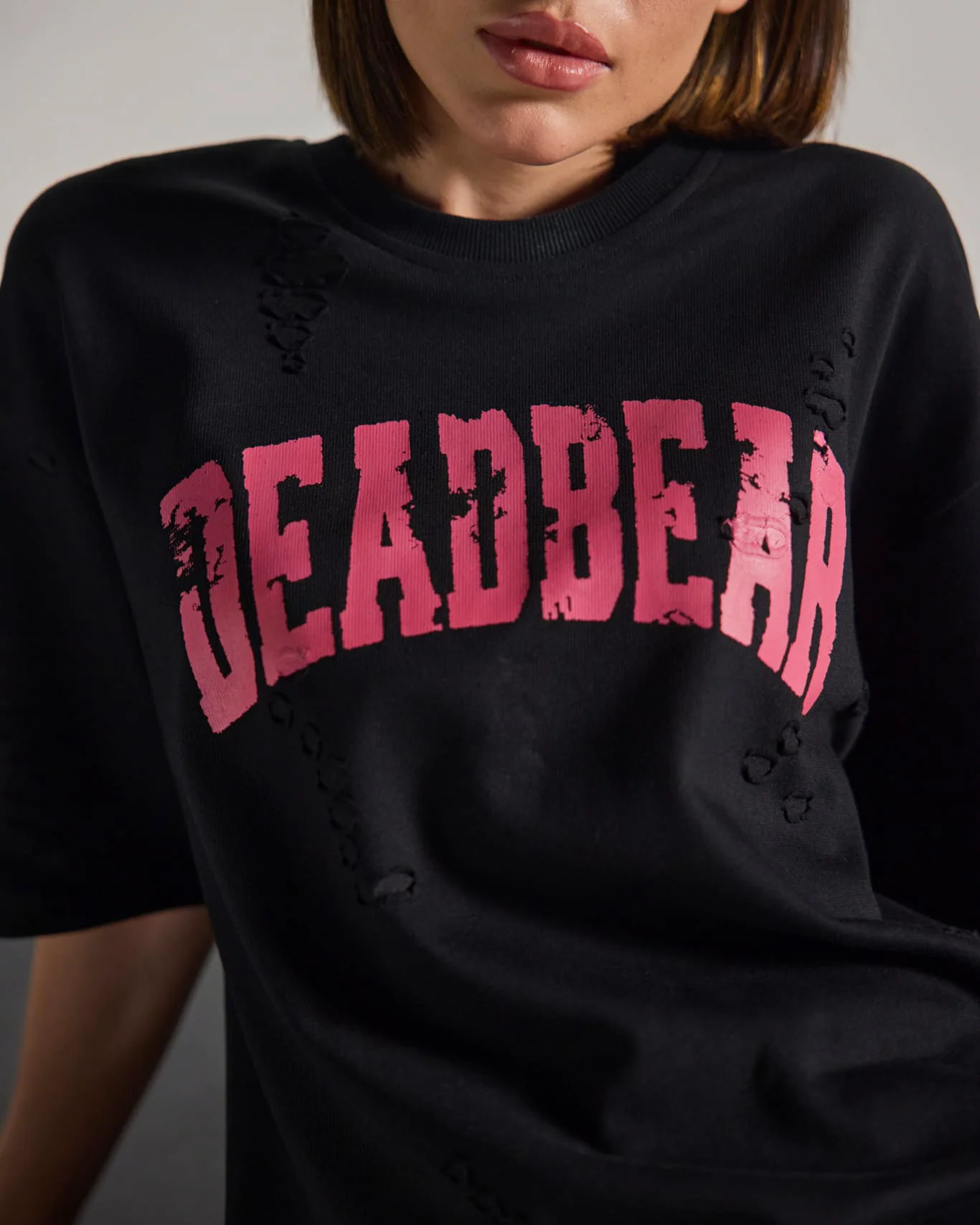 Distressed Black Tee - Image 3