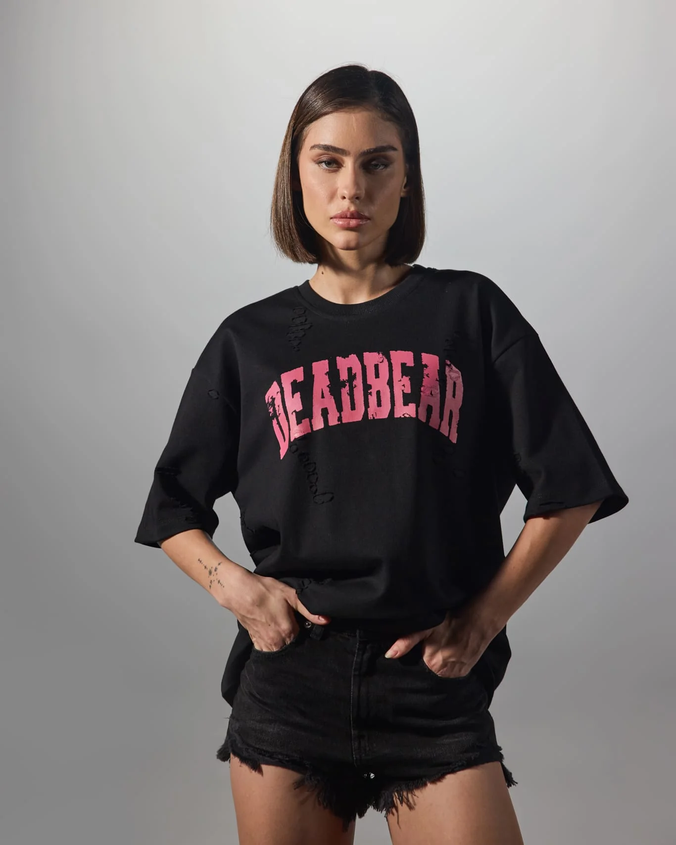 Distressed Black Tee - Image 9