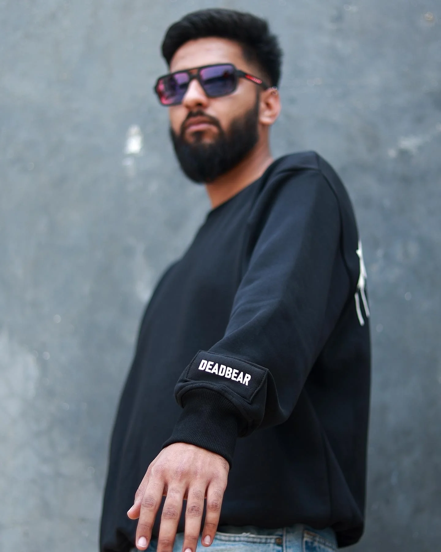 Drip Sweatshirt Black - Image 3