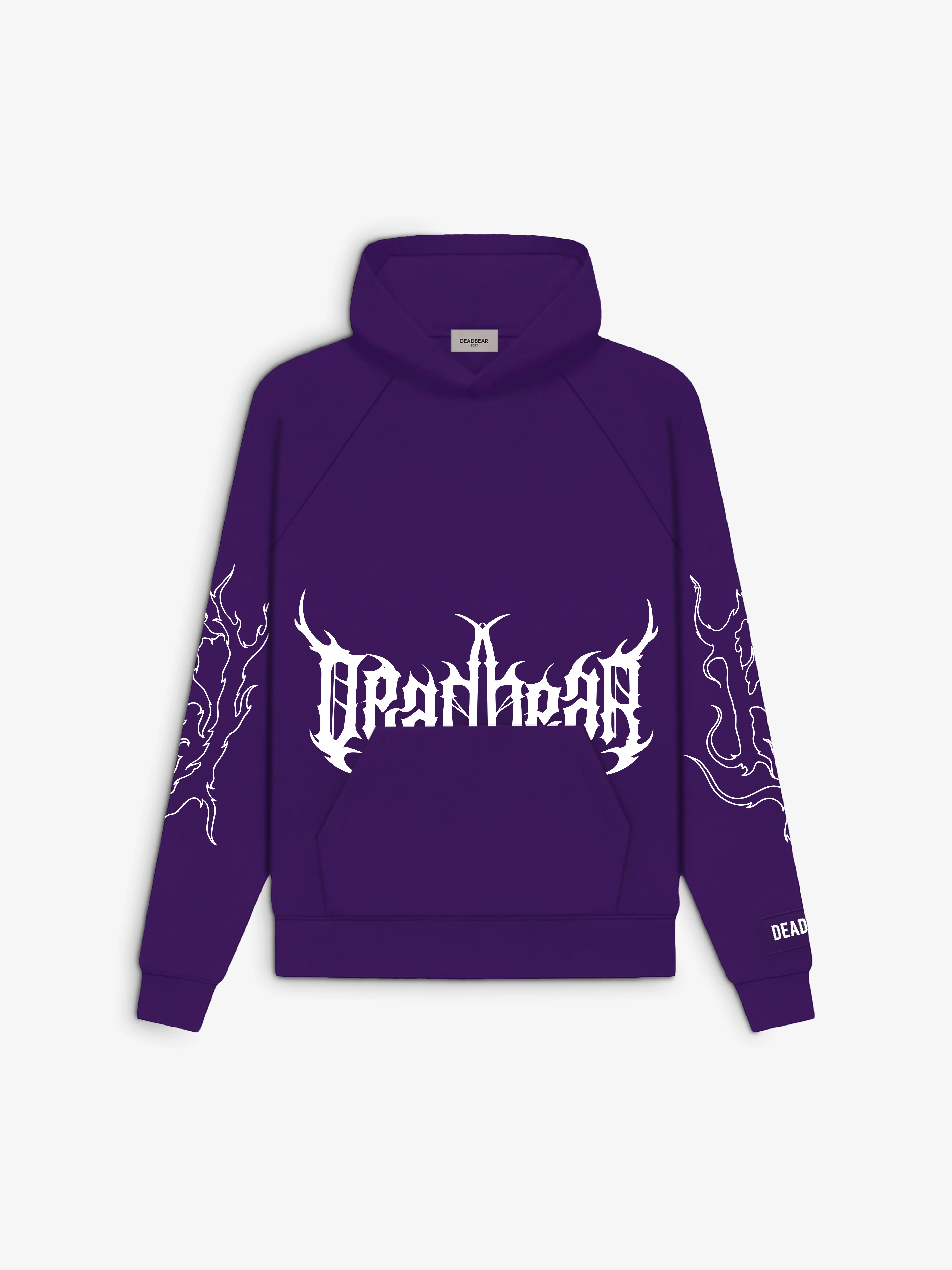 Flames Hoodie Purple